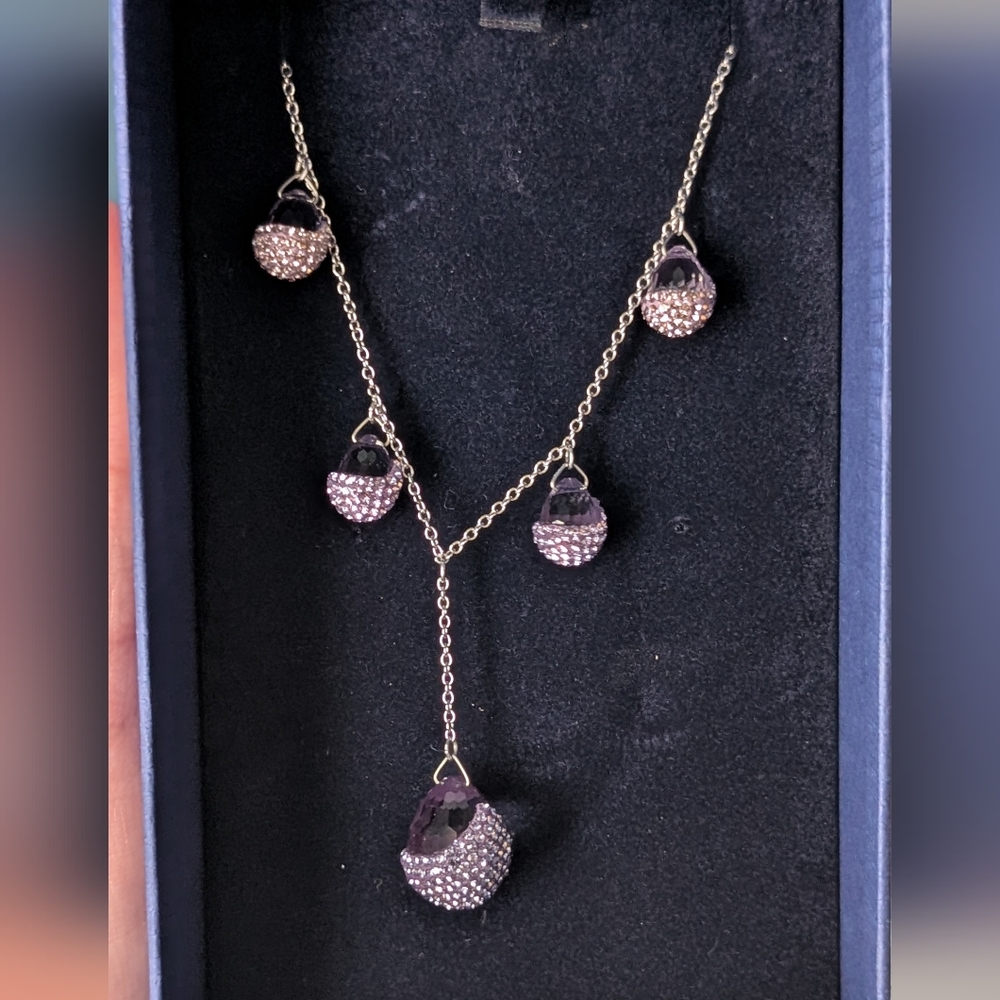 Swarovski 1106416 Play Tanzanite Necklace, New in Box